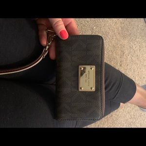 Cute MK wristlet type wallet